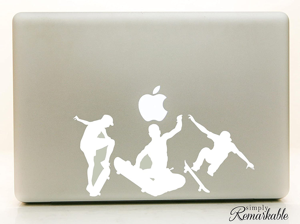Skateboarder Vinyl Decal Sticker for Computer Wall Car Mac MacBook and More 8" x 3.6"
