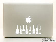 Load image into Gallery viewer, Vinyl Decal Sticker for Computer Wall Car Mac Macbook and More - Wine Bottles Border