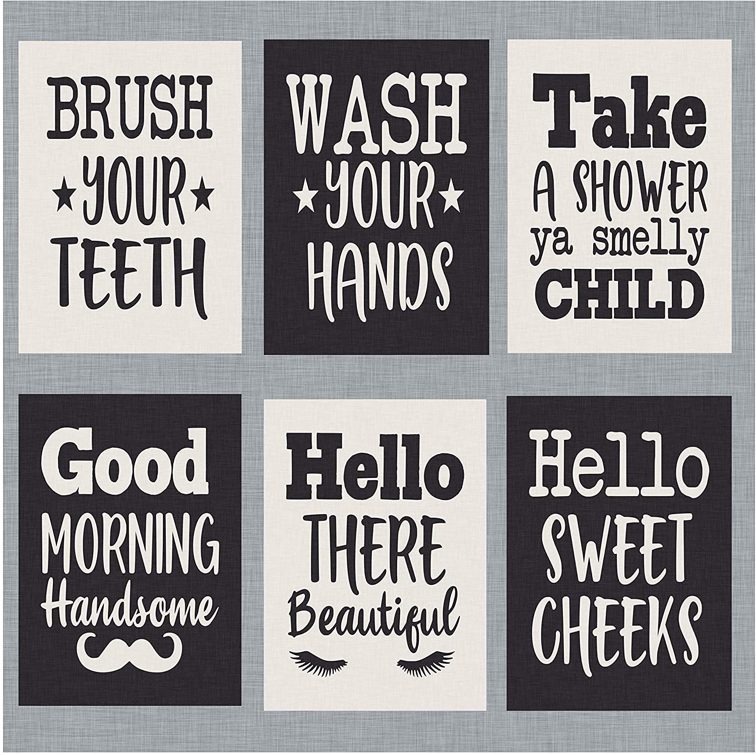 bathroom-prints-set-of-six-decorate-your-bathroom-with-these-5-x-simply-remarkable for Free Printable Funny Bathroom Quotes Bathroom Prints - Set of six - Decorate Your Bathroom with These 5