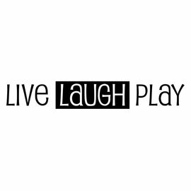 Vinyl Decal Sticker for Computer Wall Car Mac Macbook and More - Live Laugh Play