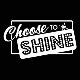 Vinyl Decal Sticker for Computer Wall Car Mac Macbook and More - Quote Choose to Shine