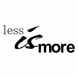 Vinyl Decal Sticker for Computer Wall Car Mac Macbook and More - Quote - Less Is More