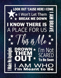 The Greatest Showman Inspired Artistic Poster Prints Gifts (11x14, Blue Star Poster)