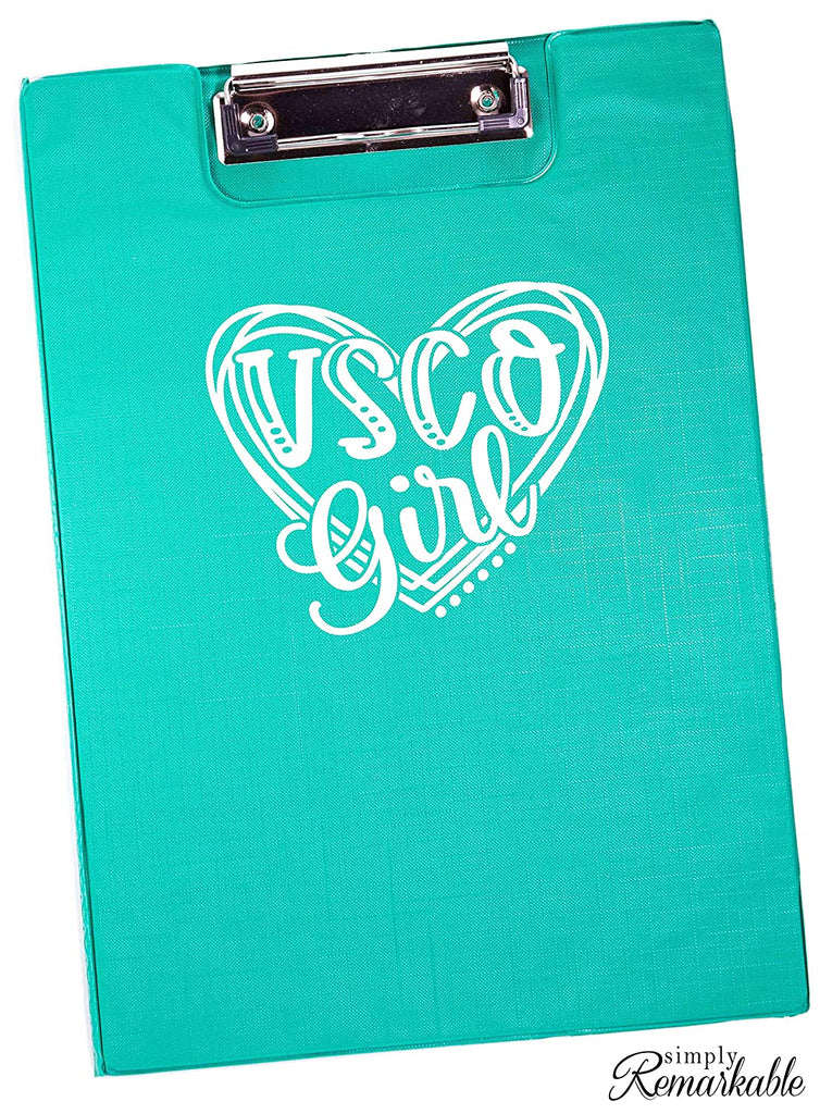 VSCO Girl Heart Decal Sticker for Walls, car, Computer and Locker. for Girls who Like scrunchies, Water Bottles, Turtles, Metal Straws, Tea and sksksk 5.2" x 4.3"