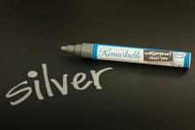 Load image into Gallery viewer, Waterproof Chalk Pen to Write or Draw Custom Labels, Tags and More, Silver Liquid Chalk Marker, 2mm Fine Tip