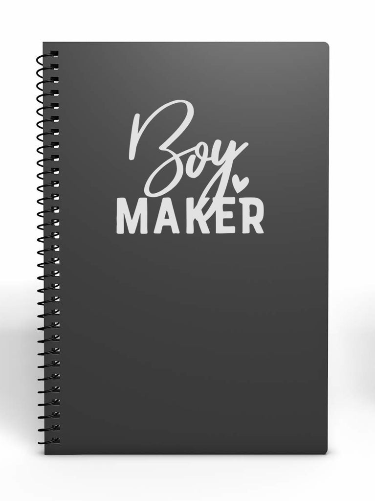Boy Maker | 4" x 3.6" Vinyl Sticker | Peel and Stick Inspirational Motivational Quotes Stickers Gift | Decal for Family Parents Lovers
