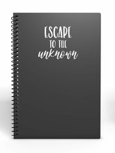 Load image into Gallery viewer, Simply Remarkable | Escape to The Unknown | Removable Vinyl Stickers [5.2&quot; x 4.3&quot;] Vinyl Decal for Book, Laptop, Car Or Small Wall Decor. USA Made and Gift for Adventure/Travel Lovers