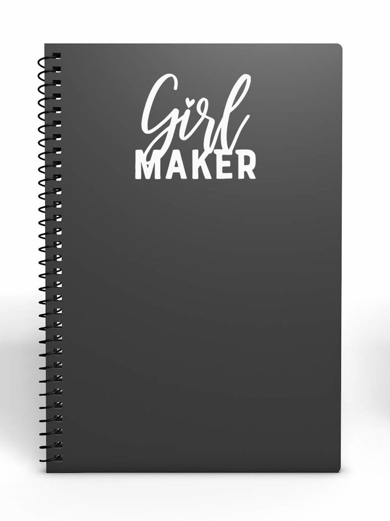 Girl Maker | 4" x 3.5" Vinyl Sticker | Peel and Stick Inspirational Motivational Quotes Stickers Gift | Decal for Family Lovers