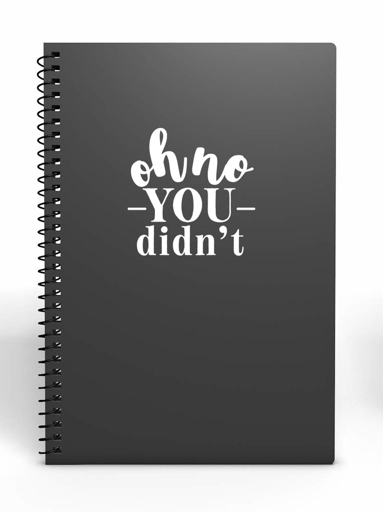 Oh No You Didn't | 4.4" x 4.5" Vinyl Sticker | Peel and Stick Inspirational Motivational Quotes Stickers Gift | Decal for Humor Lovers